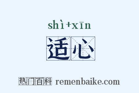 适心是什么意思的图片